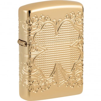 Зажигалка ZIPPO ARMOR® LUCKY CLOVER 46301